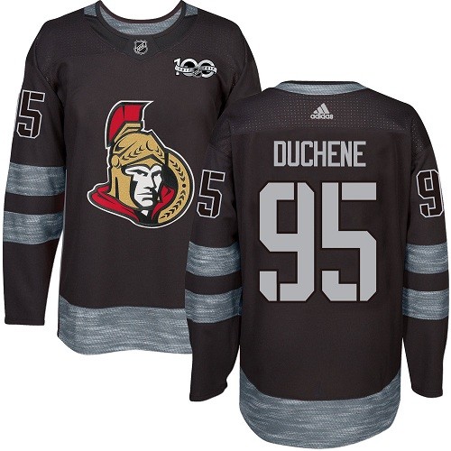 Adidas Senators #95 Matt Duchene Black 1917-100th Anniversary Stitched NHL Jersey